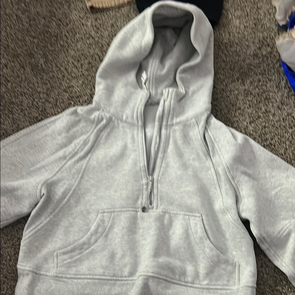 Gray Half-Zip Hoodie